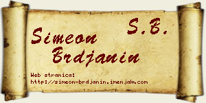 Simeon Brđanin vizit kartica